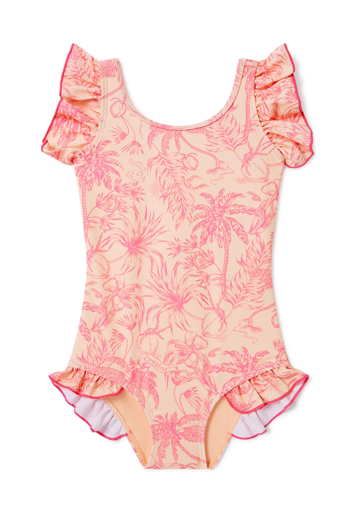 Peach Please Little Girls Swimsuit - Mother & Daughter Set
