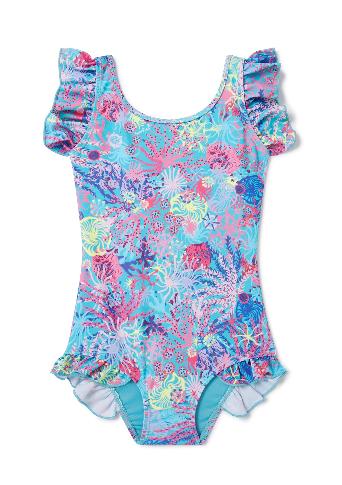 Coral Little Girls Swimsuit - Mother & Daughter Set