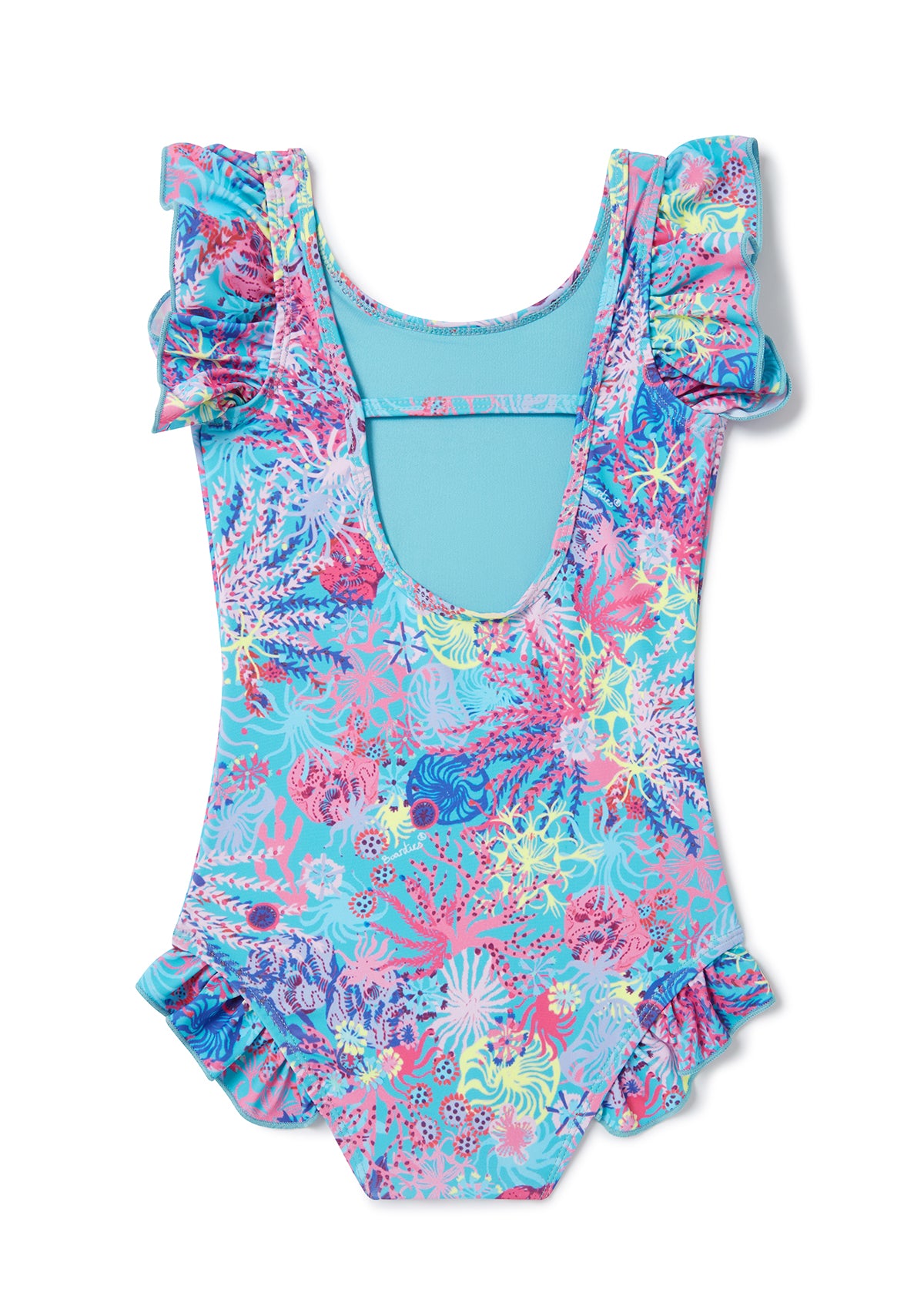 Coral Little Girls Swimsuit - Mother & Daughter Set