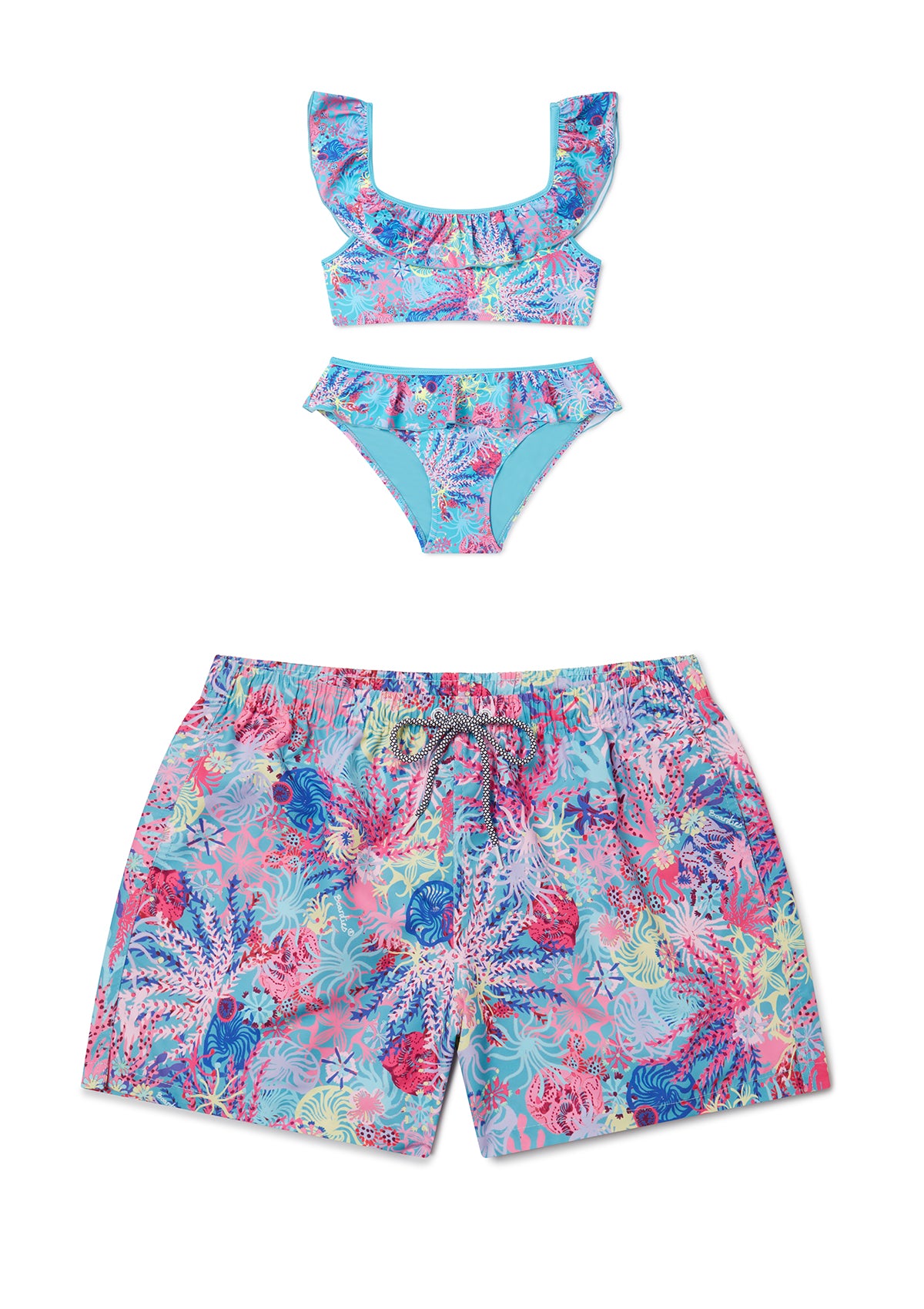 Coral Older Girls Bikini - Mother & Daughter Set
