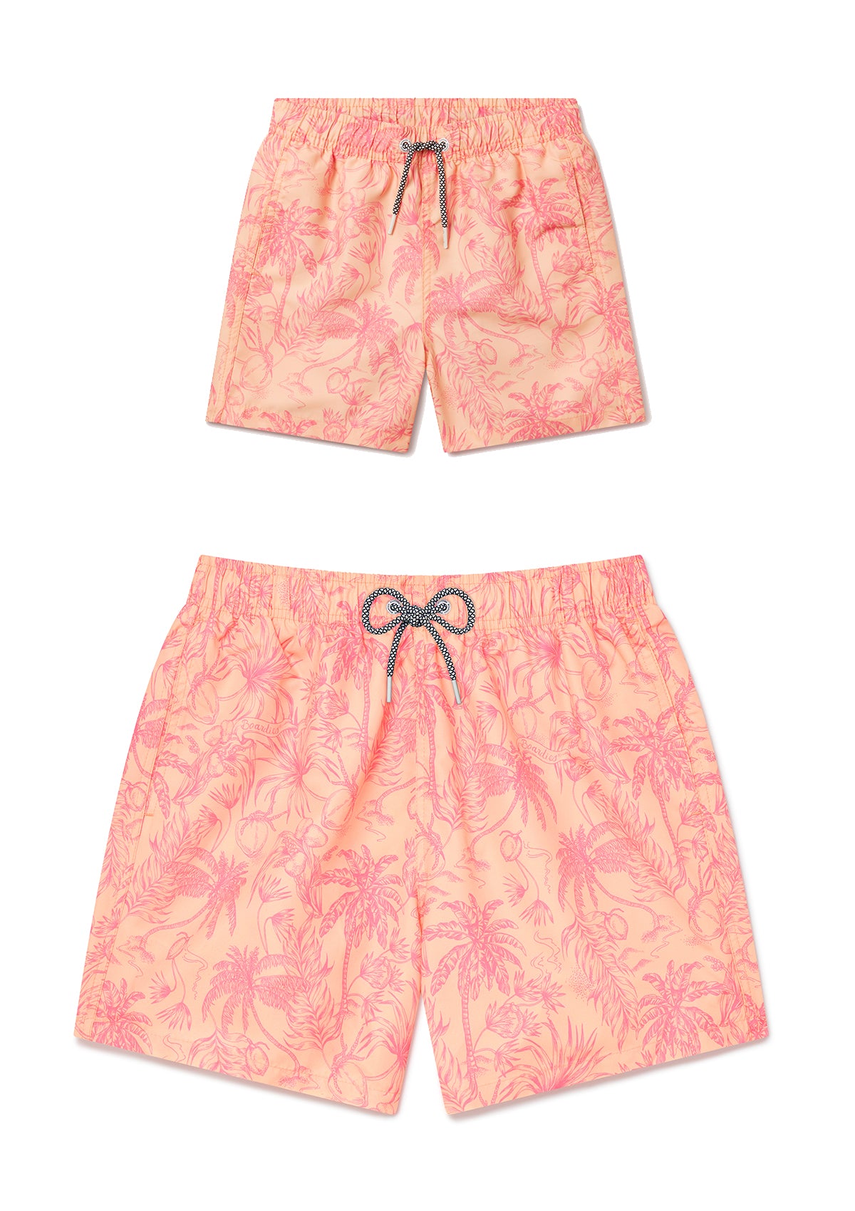 Peach Please Swim Shorts - Father & Son Set