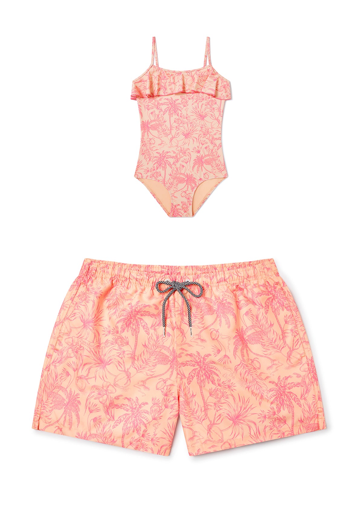Peach Please Older Girls Swimsuit - Mother & Daughter Set