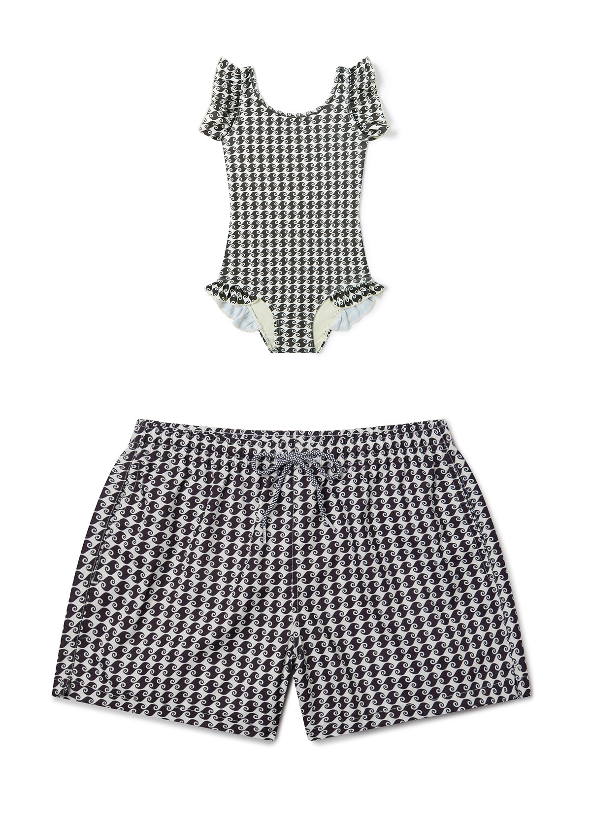 Sea Hound Little Girls Swimsuit - Mother & Daughter Set