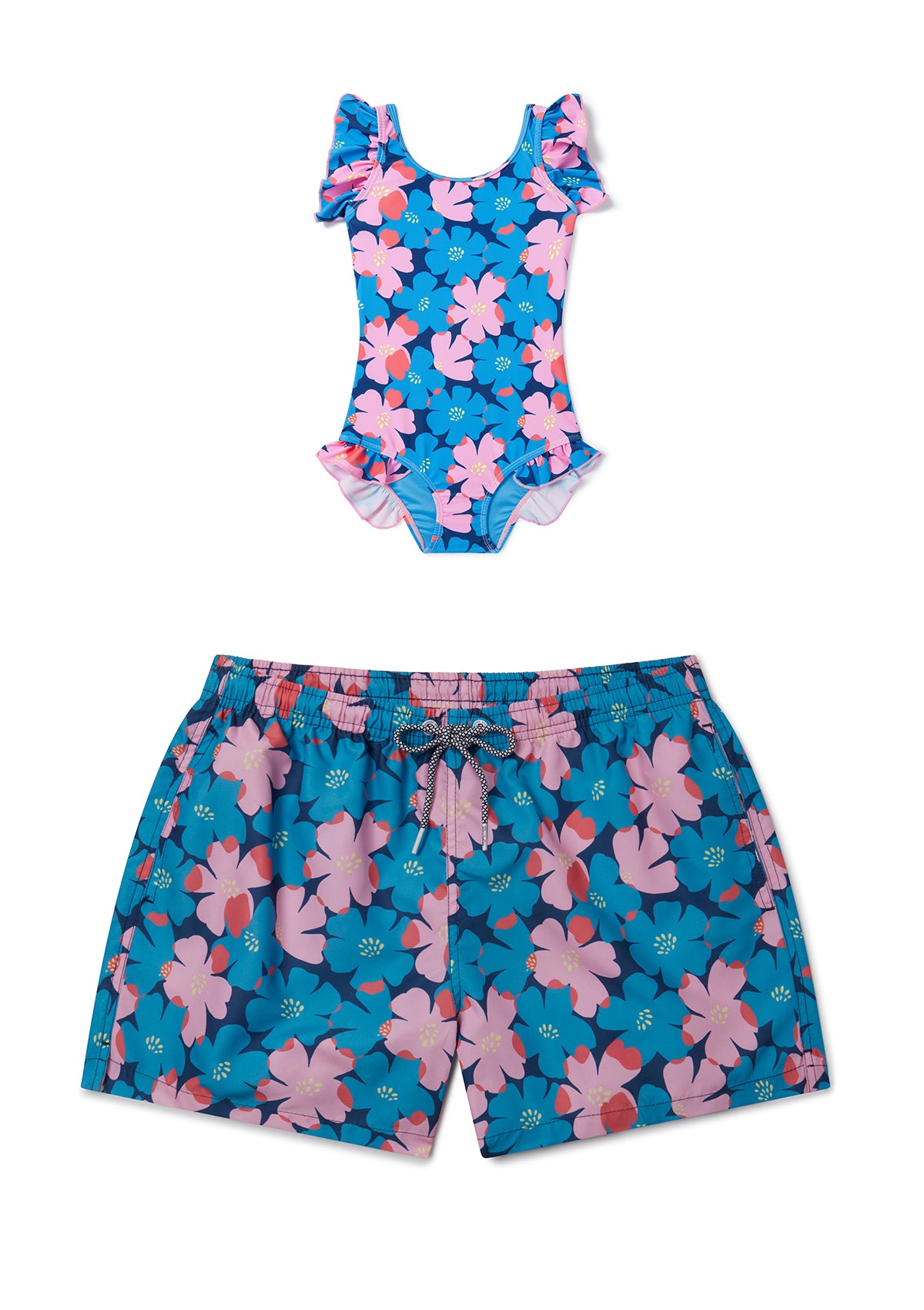 Sully Floral Little Girls Swimsuit - Mother & Daughter Set