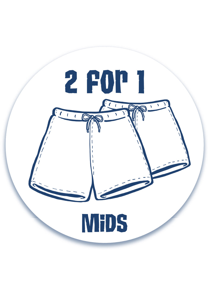 LUCKY DIP MID SHORTS - 2 For 1