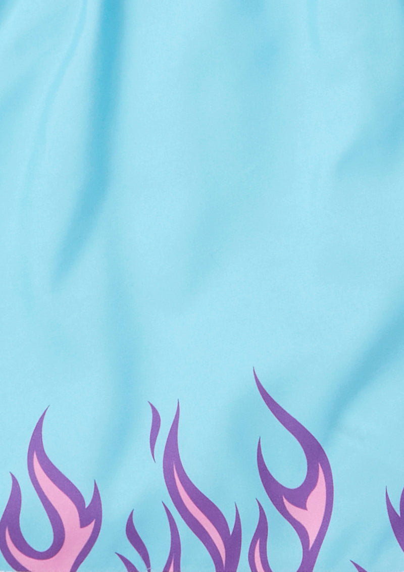 Flames Blue Shortie