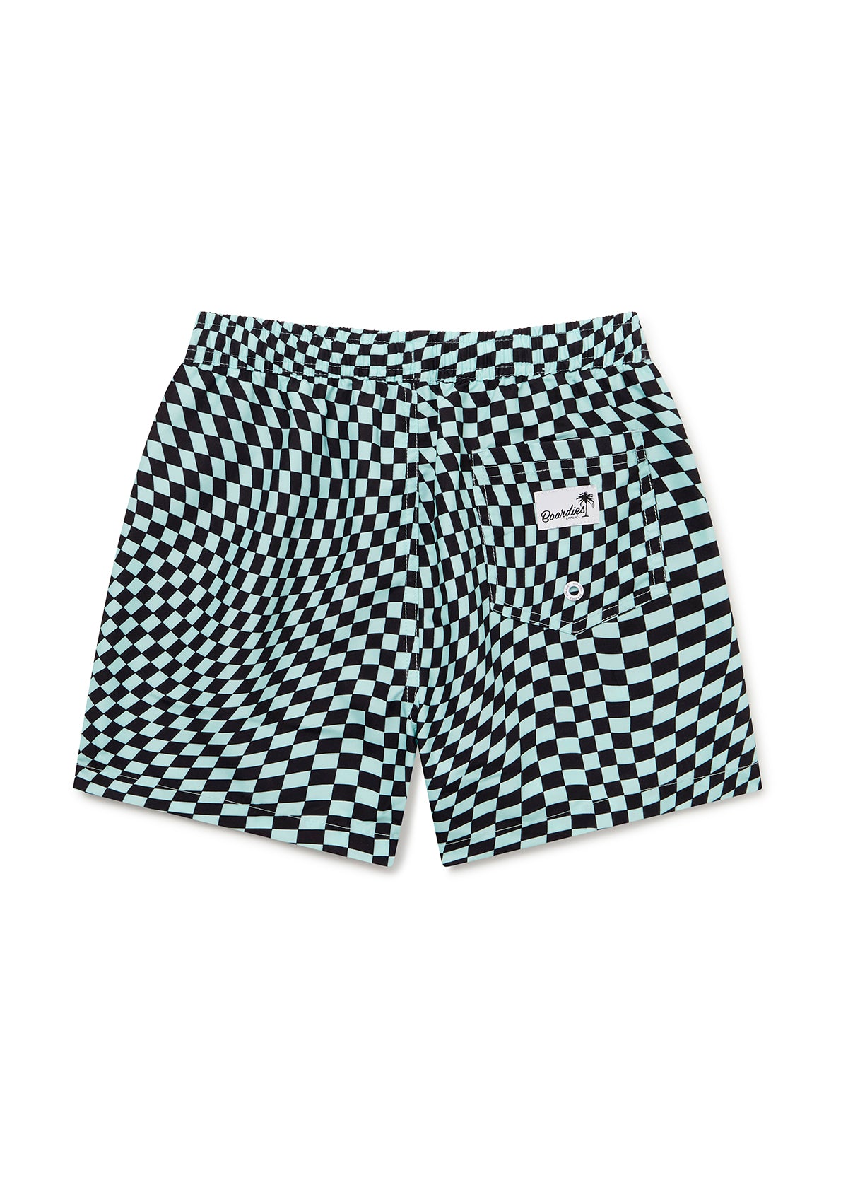 Kids Warped Check Teal