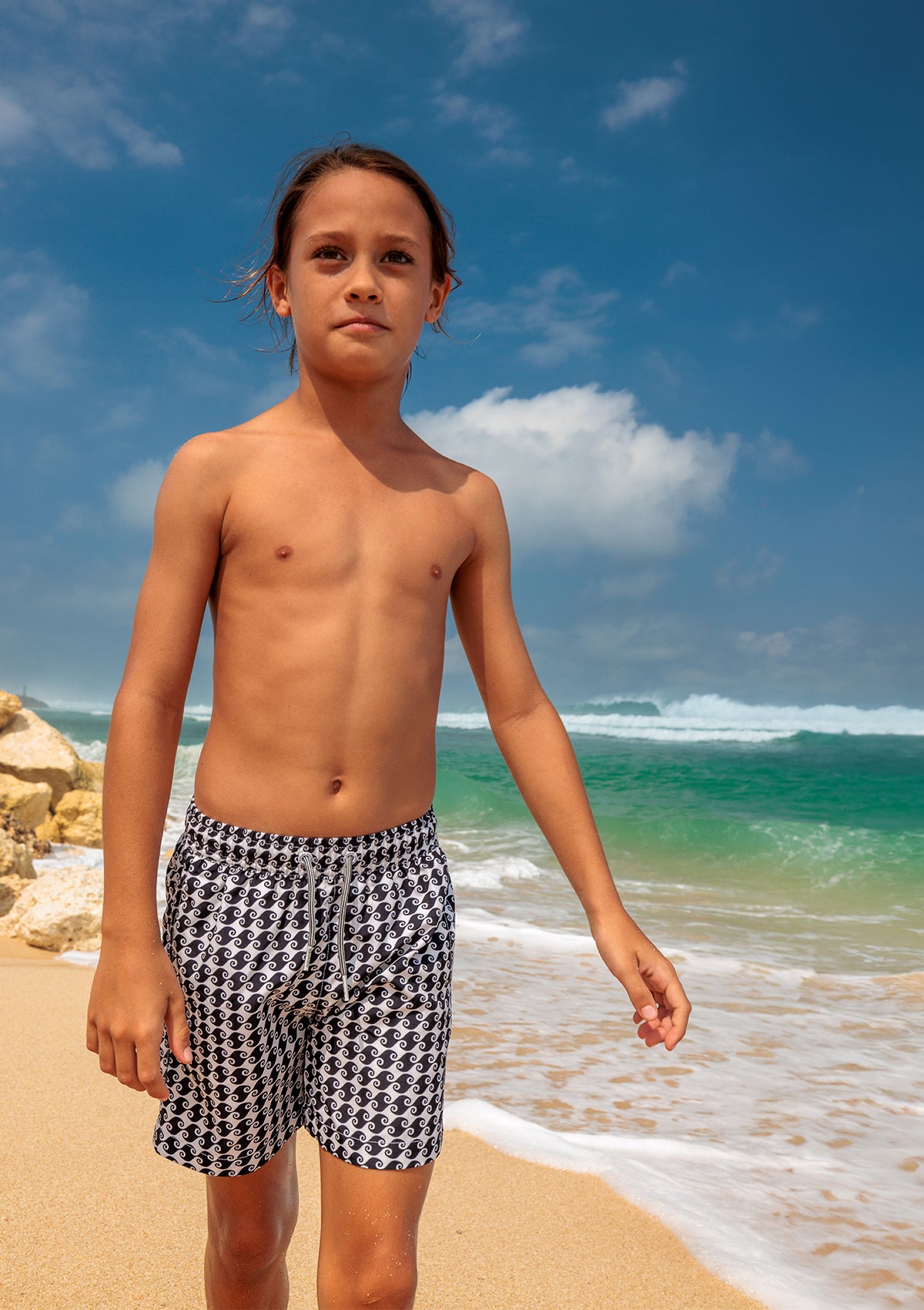 Sea Hound Swim Shorts - Mother & Son Set