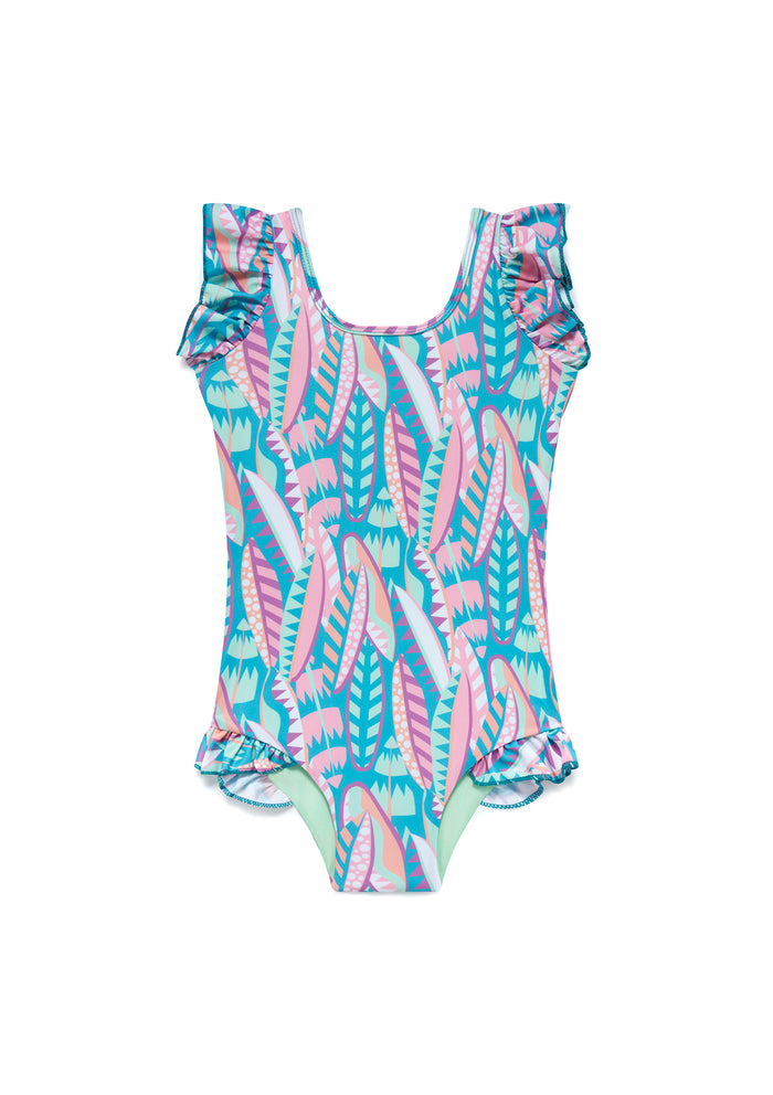 Long Board Little Girls Swimsuit