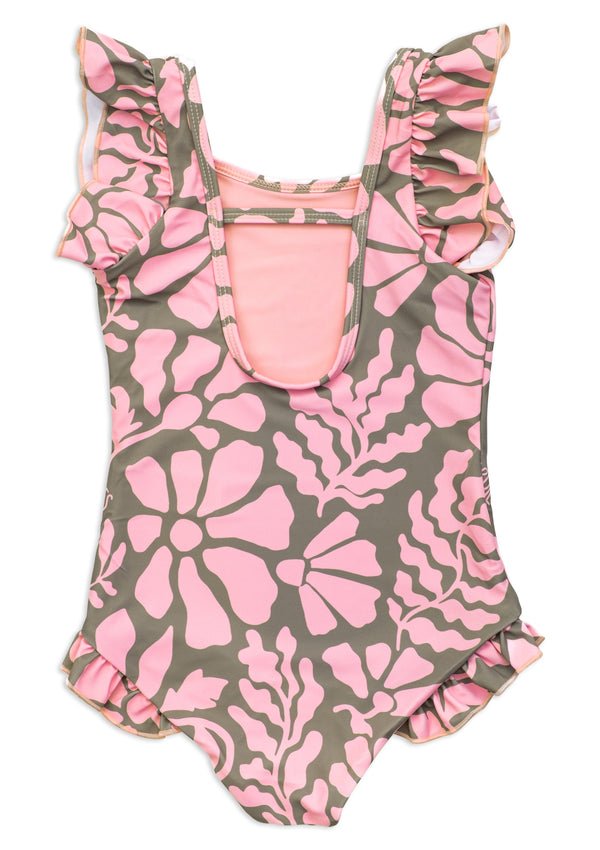 Melo Little Girls Ruffles Swimsuit