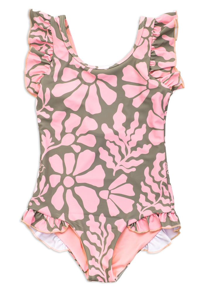Melo Little Girls Ruffles Swimsuit