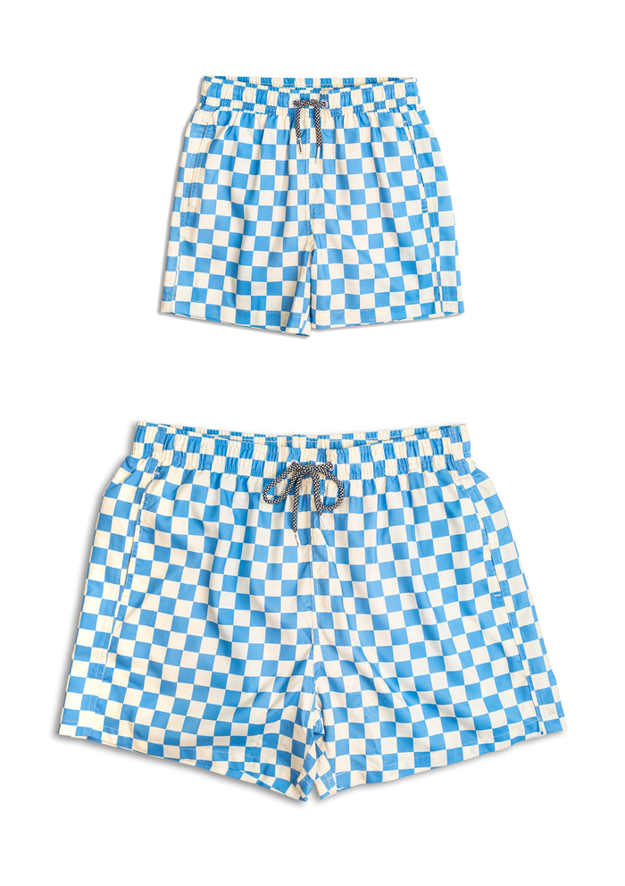 Liffy Check Swim Shorts - Father & Son Set