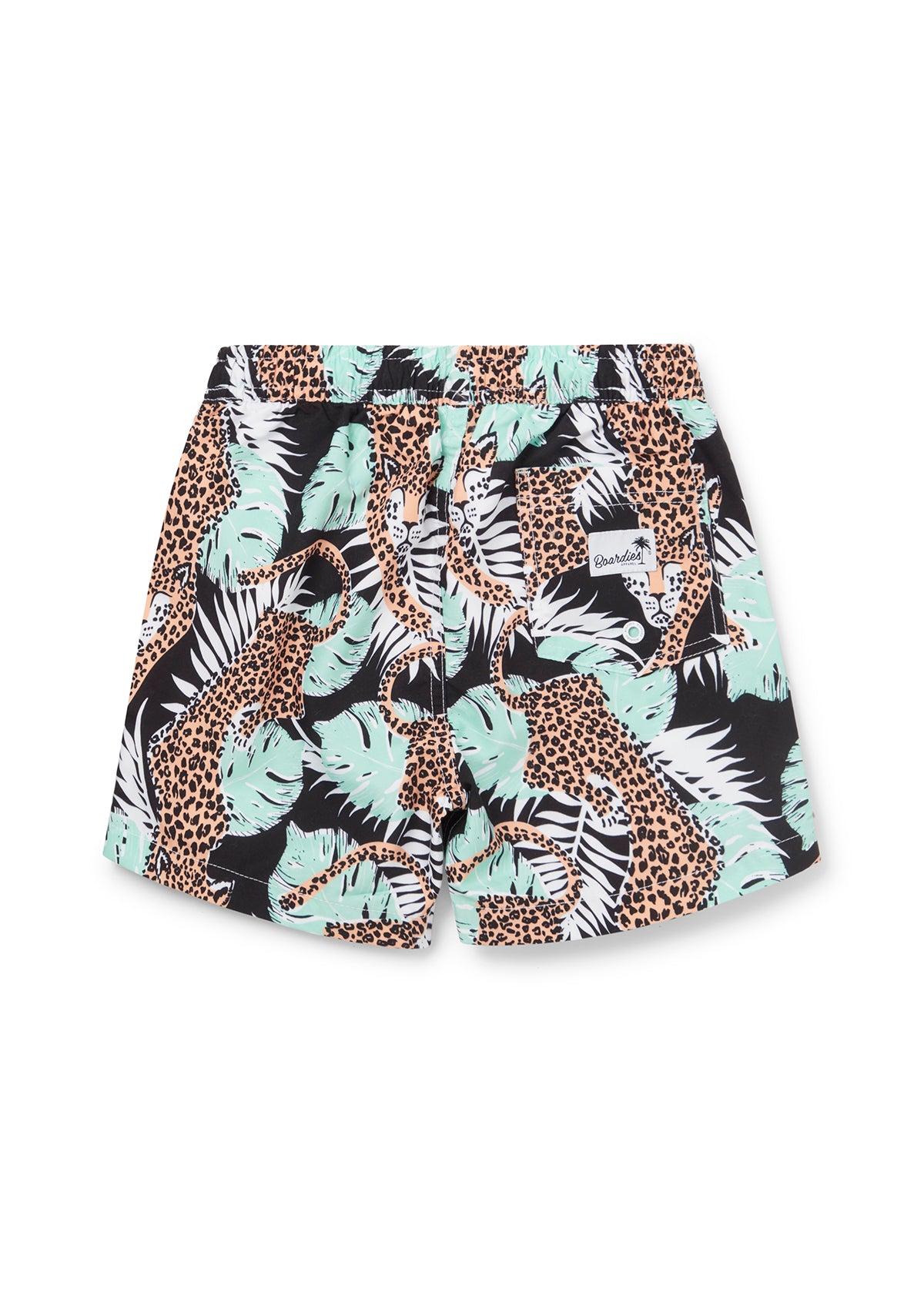 Boardies® Kids Purfect Paradise Swim Shorts Flat Lay Back