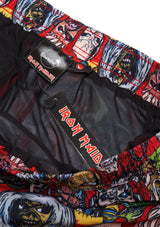 Boardies® X Iron Maiden Ed Heads Shorts Black Mesh Lining and Swing Ticket