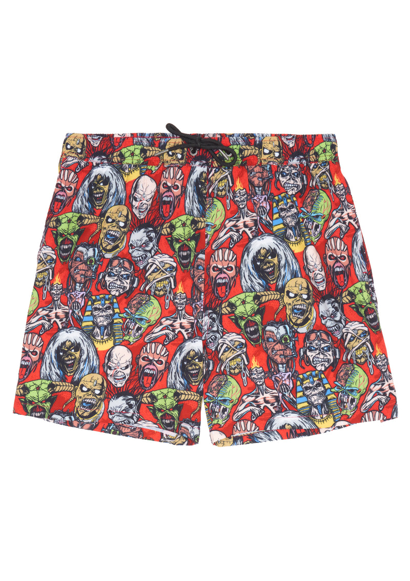 Boardies® X Iron Maiden Ed Heads Shorts Front