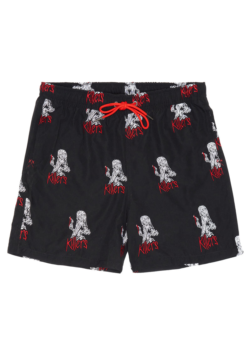 Boardies® X Iron Maiden Killers Shorts Flat Lay Front