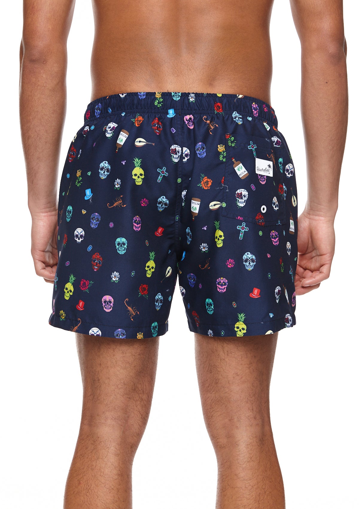 Boardies® Day of The Dead II Mid Length Swim Shorts