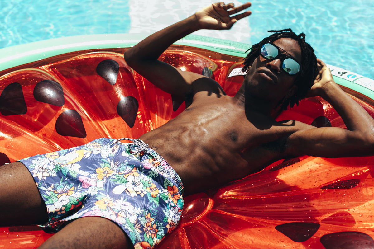 Boardies® Jungle Mid Shorts Pool 