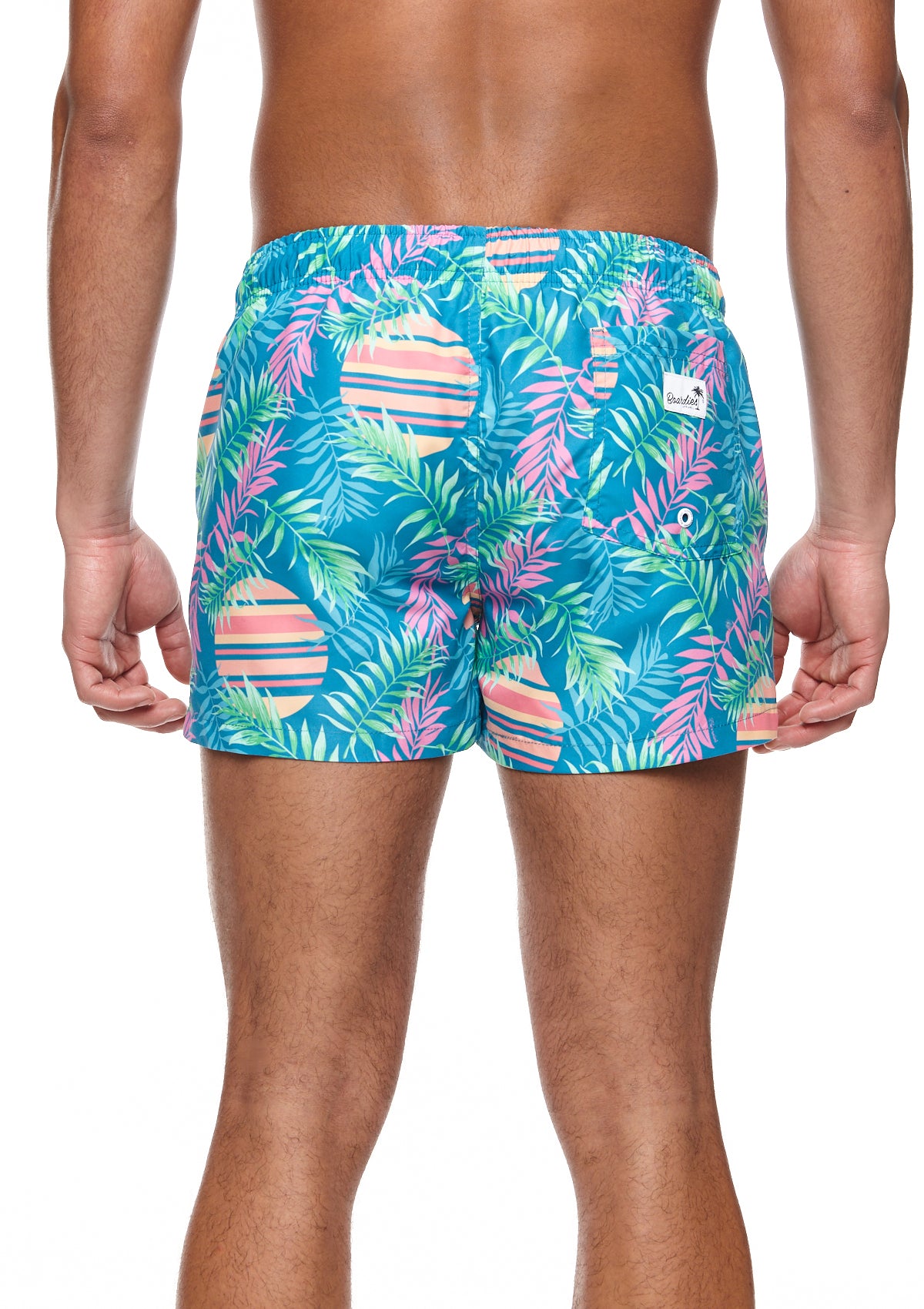 Boardies® Rising Palm Shortie Shorts Back