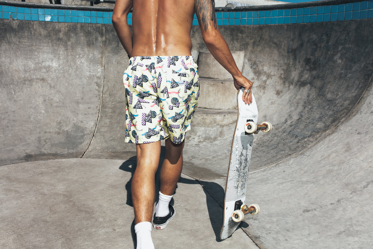 Boardies® Pool Tiles Mid Shorts Skateboard