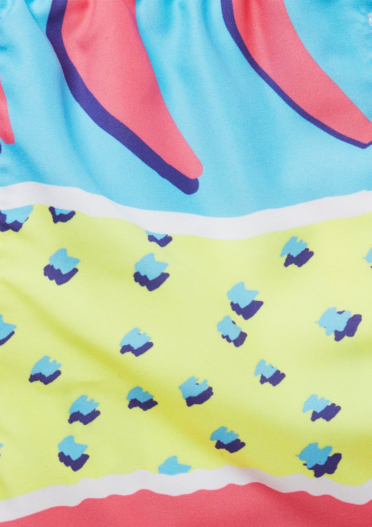 Boardies® Fresh Prince Mid Shorts Print Close Up