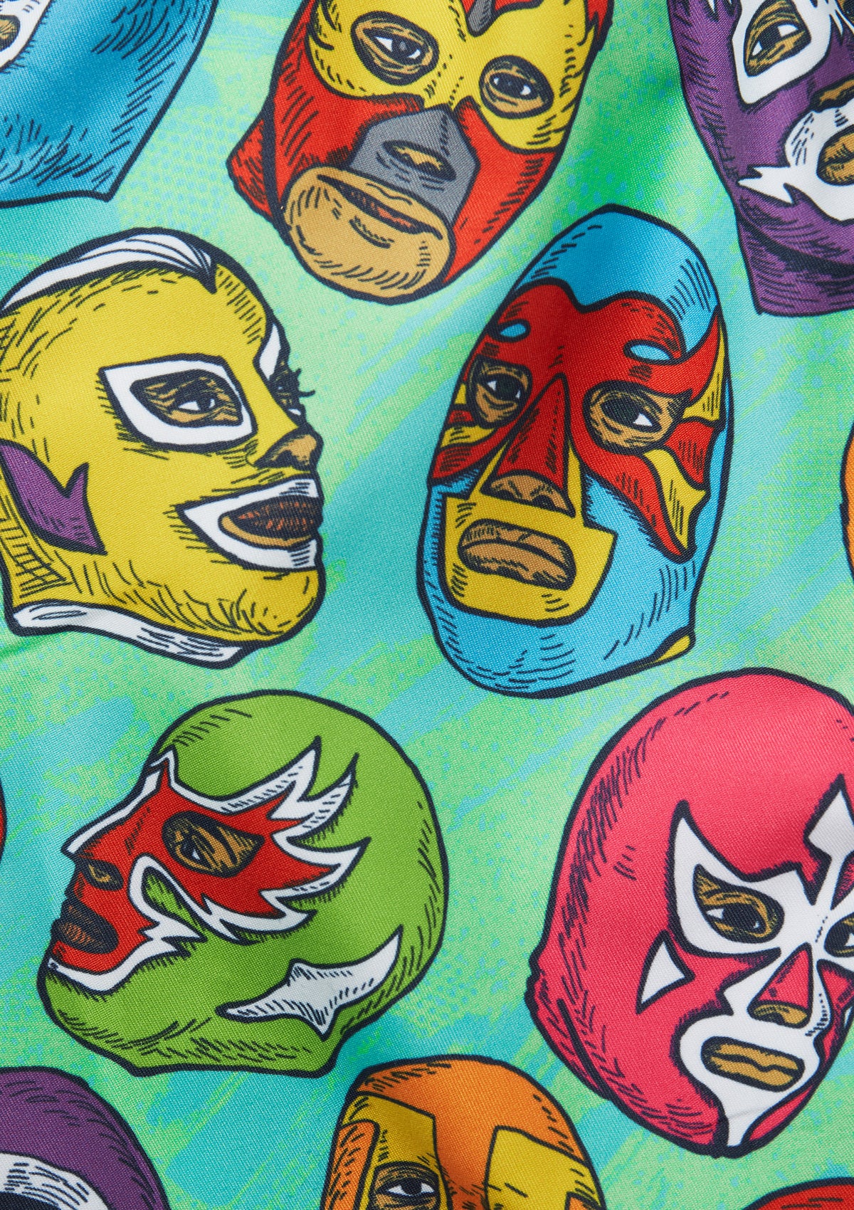 Boardies® Mexican Masks II Print Detail Close Up