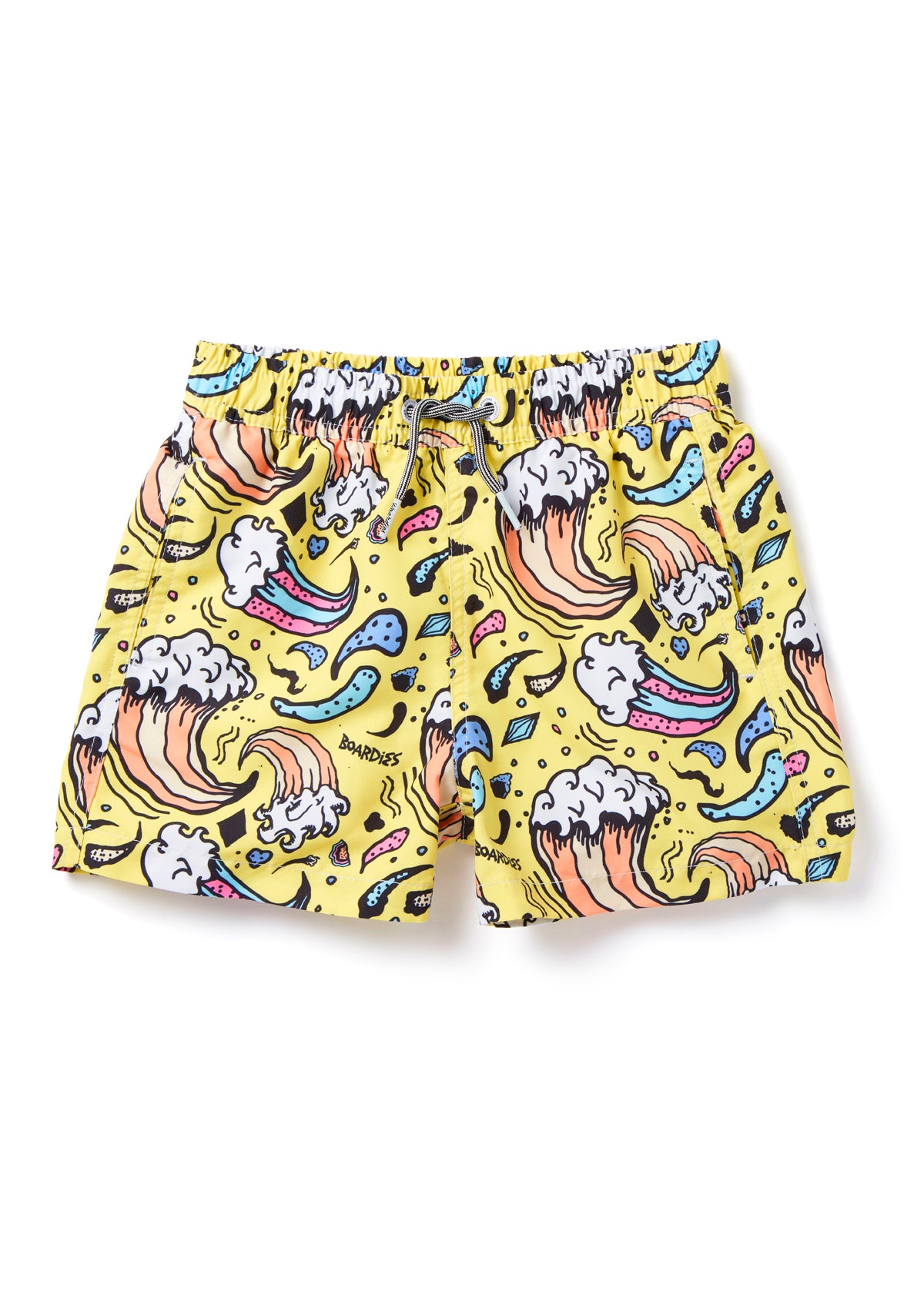 Boardies® Kids Wavey Days Swim Shorts Flat Lay Front