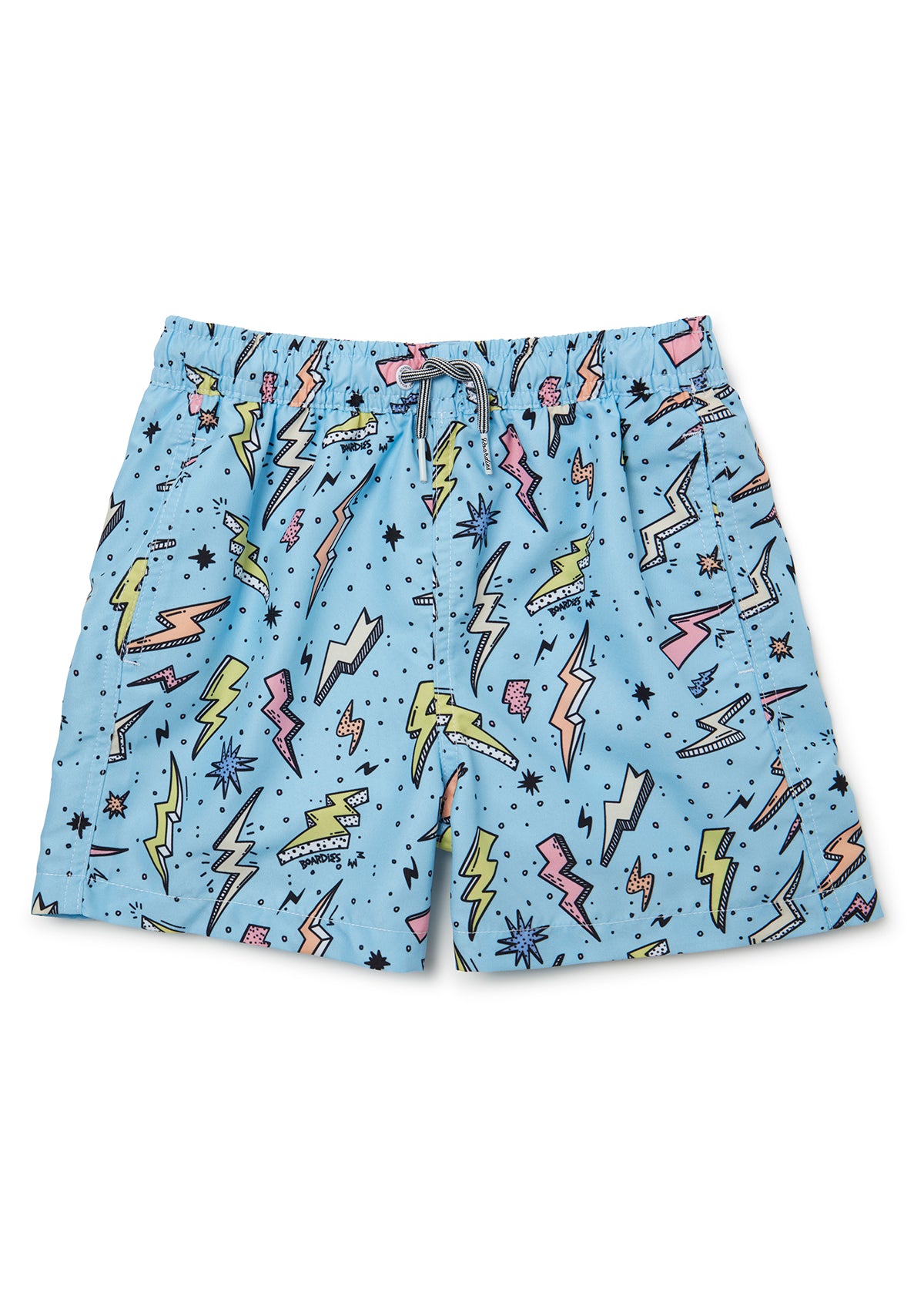 Boardies® Kids Zaps Swim Shorts Flat Lay Front