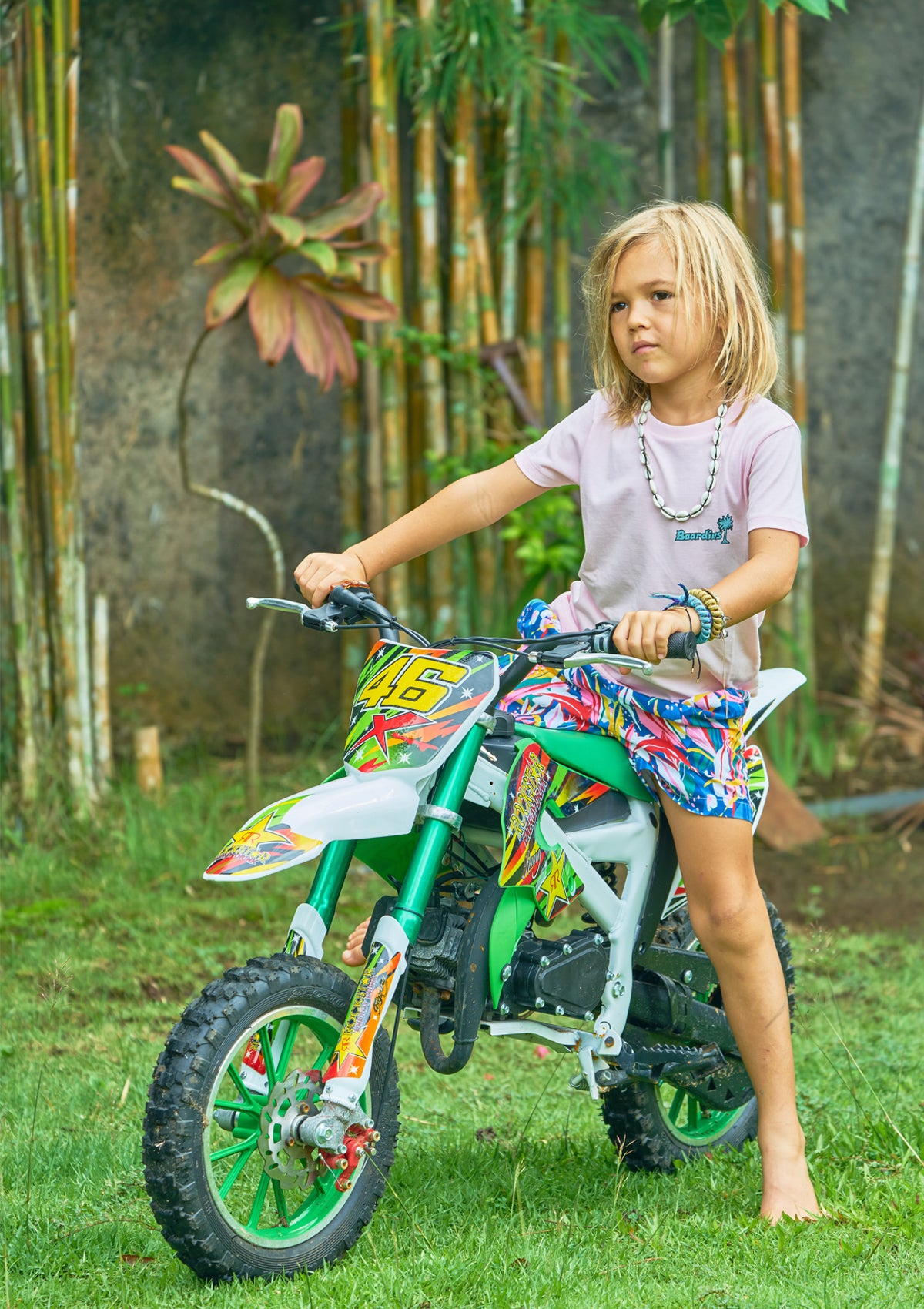Boardies® Kids Agung Volcano T-Shirt in Action