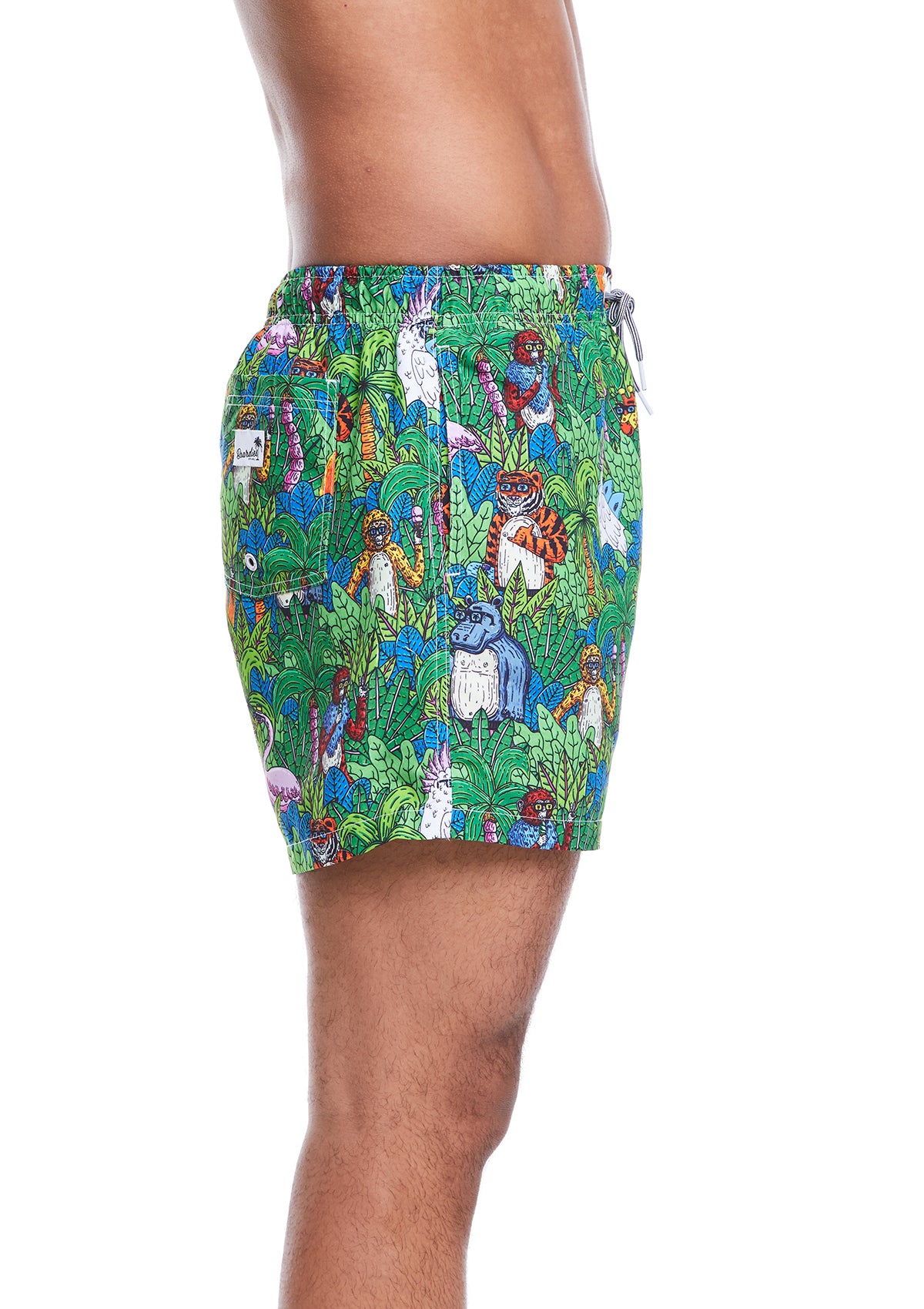 Boardies® Mulga Jungle Mid Shorts Side