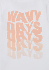 Kids Wavy Days Orange T-Shirt