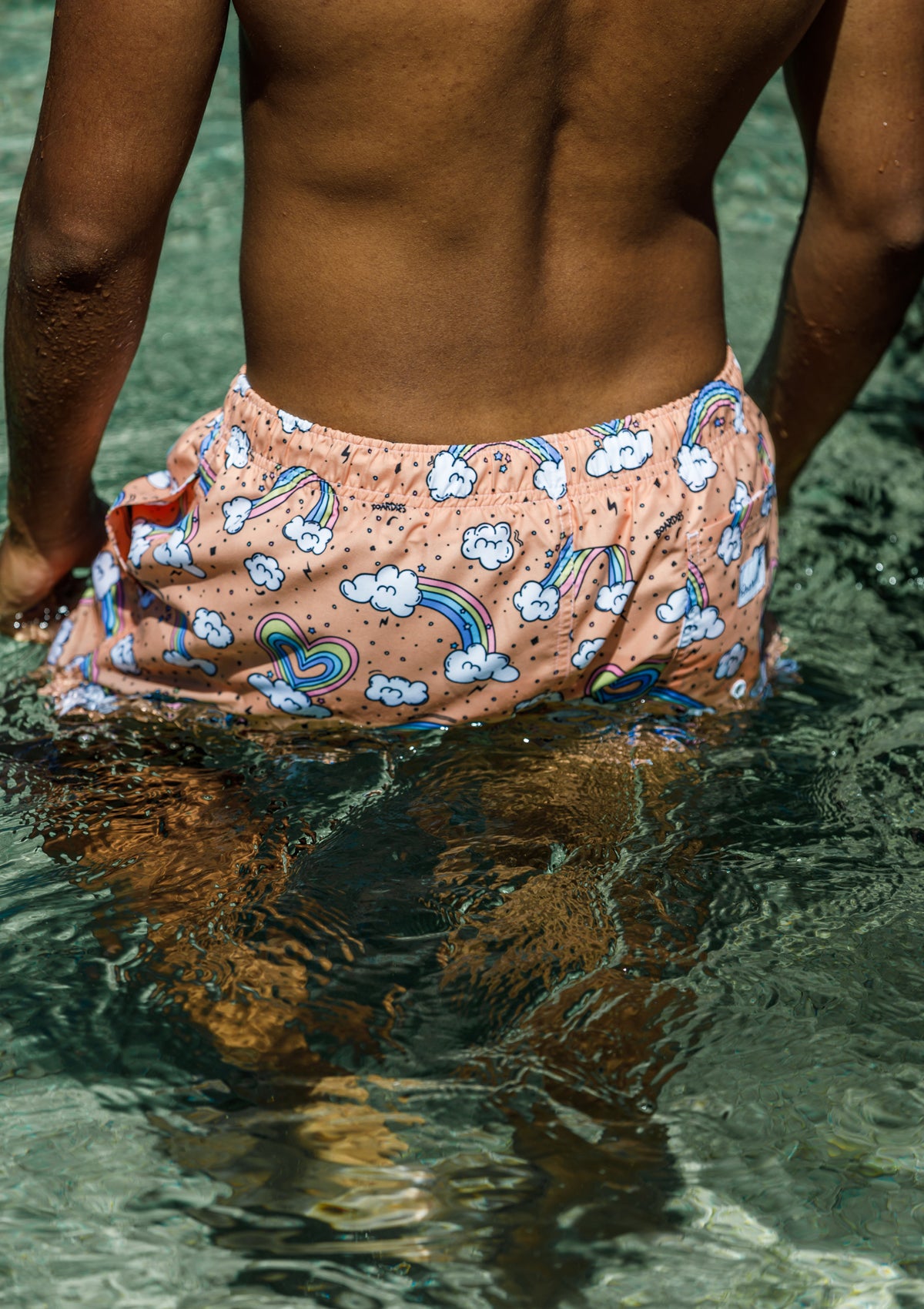 Boardies® Rainbows and Unicorns Shortie Shorts Sea 