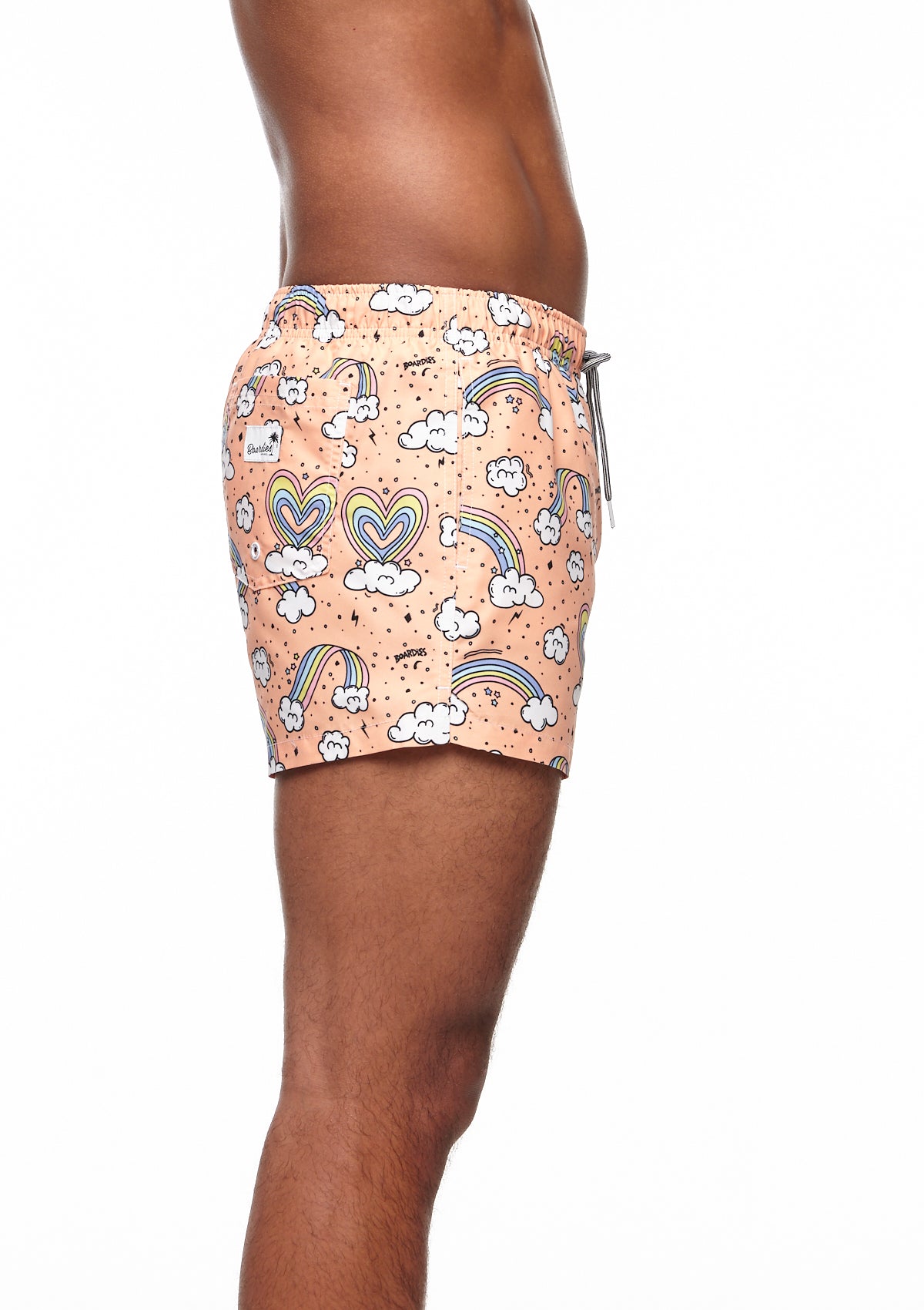 Boardies® Rainbows and Unicorns Shortie Shorts Side