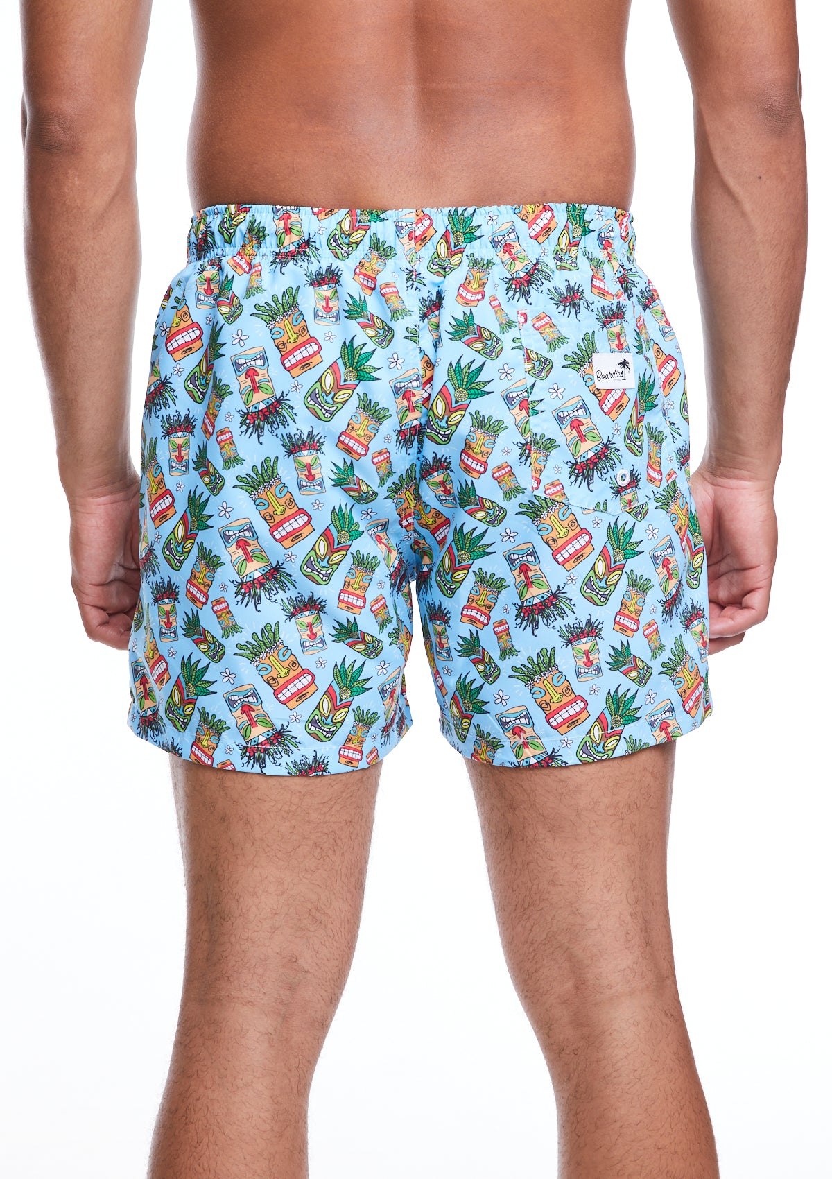 Boardies® SS22 Tiki Masks II Mid Length Swim Shorts