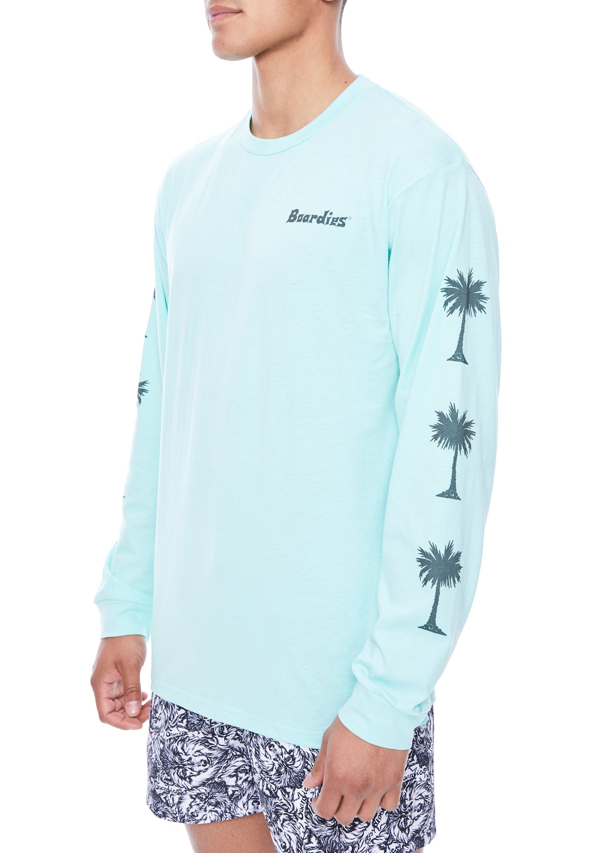Palm Arm Green Long Sleeve T-Shirt