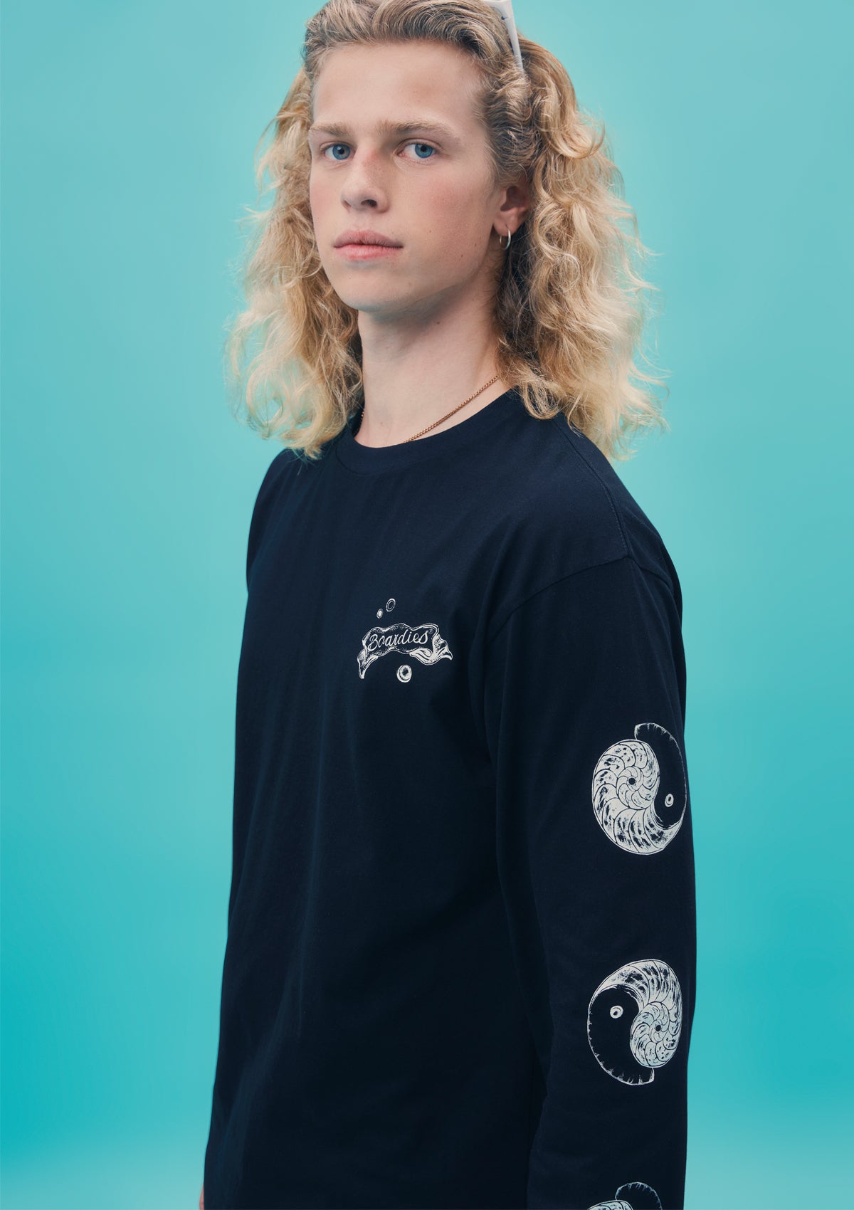 Black Yin Yang Long Sleeve T-Shirt