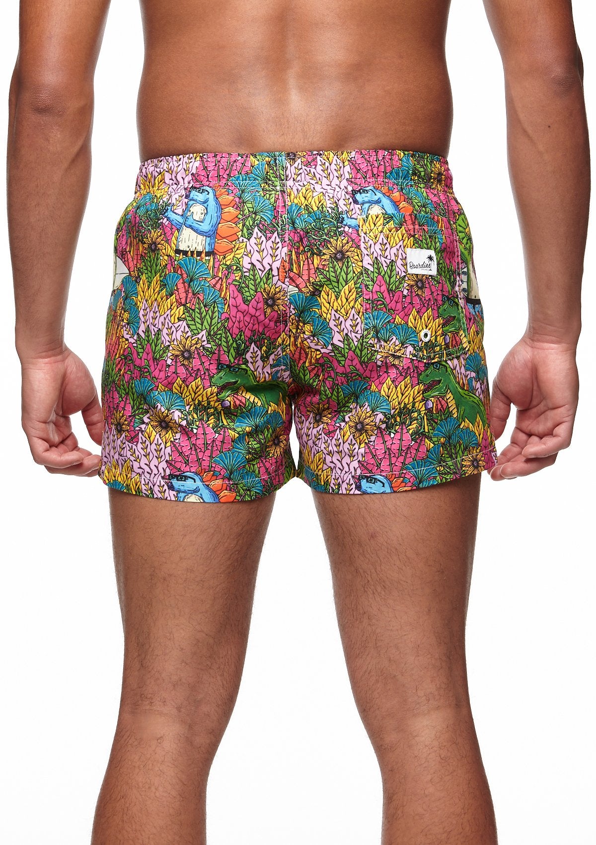 Boardies® Mulga Dinosaur Shortie Shorts Back