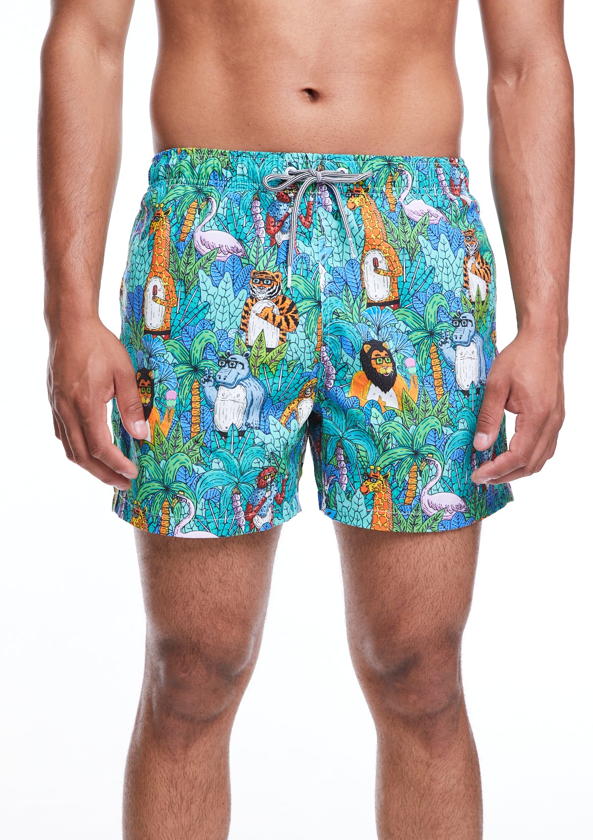 Boardies® X Mulga - SS22 Mulga Jungle II Mid Length Swim Shorts