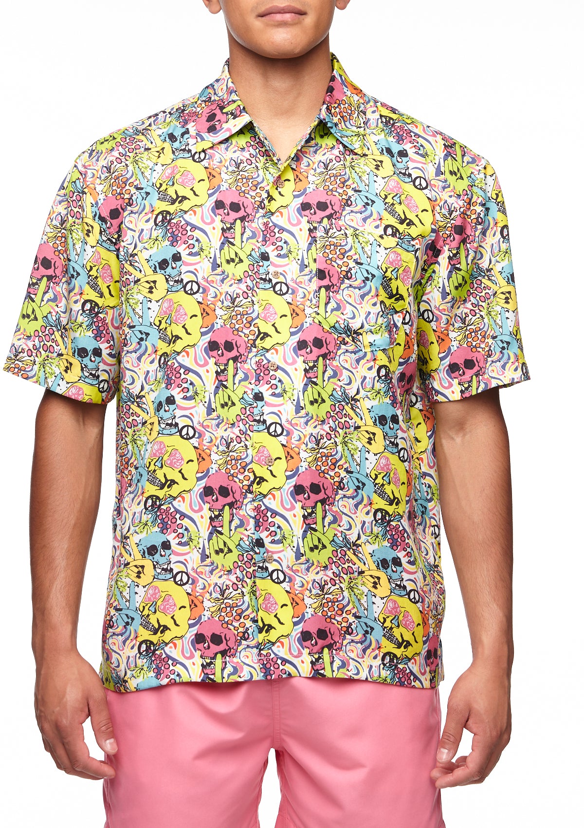 Boardies® Skull Grillz Short Sleeve Shirt Front