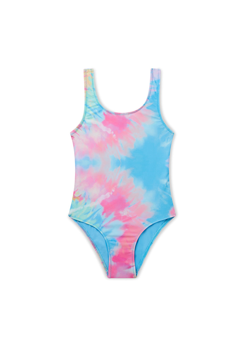 Boardies® Kids Little Girls Spiral Tie Dye Classic Swimsuit