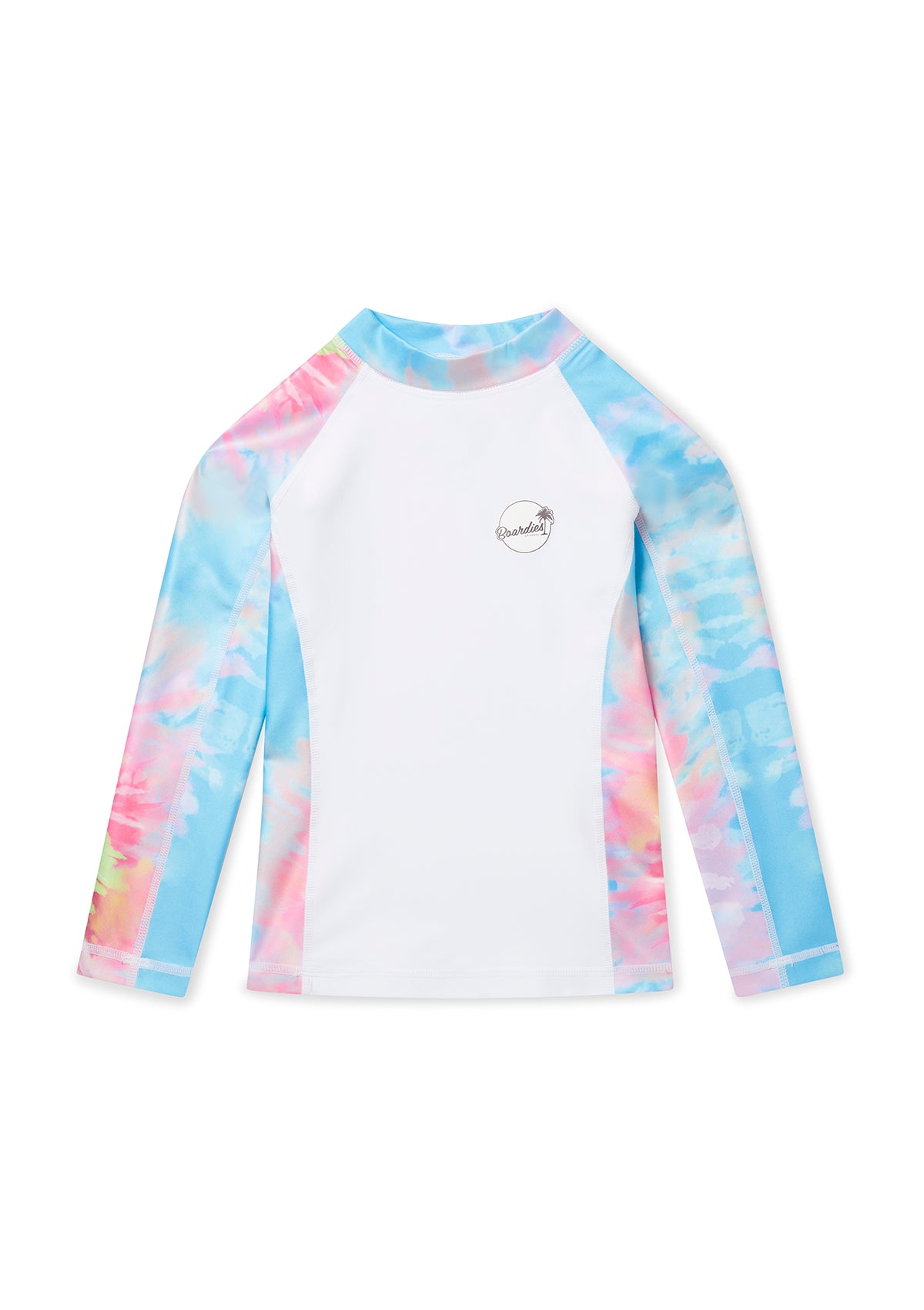 Boardies® Kids SS22 Spiral Tie Dye Rash Guard