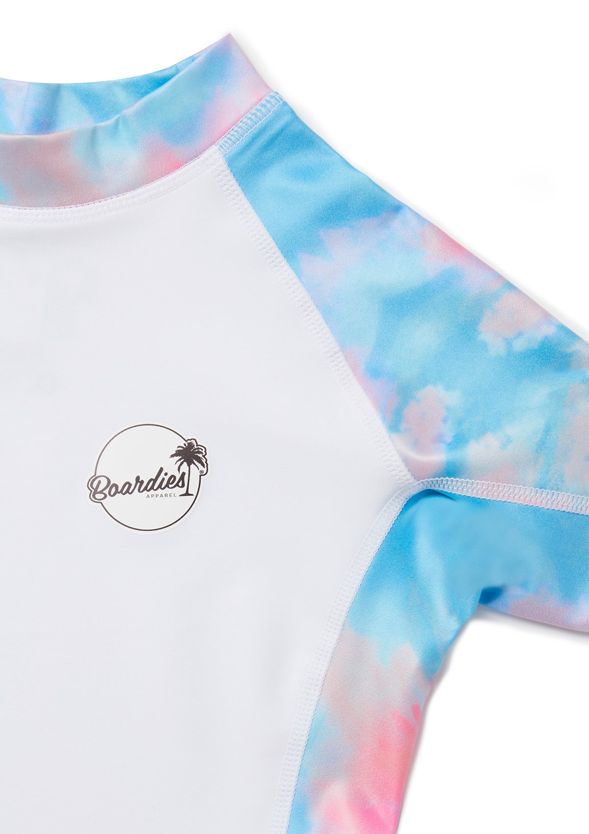 Boardies® Kids SS22 Spiral Tie Dye Rash Guard