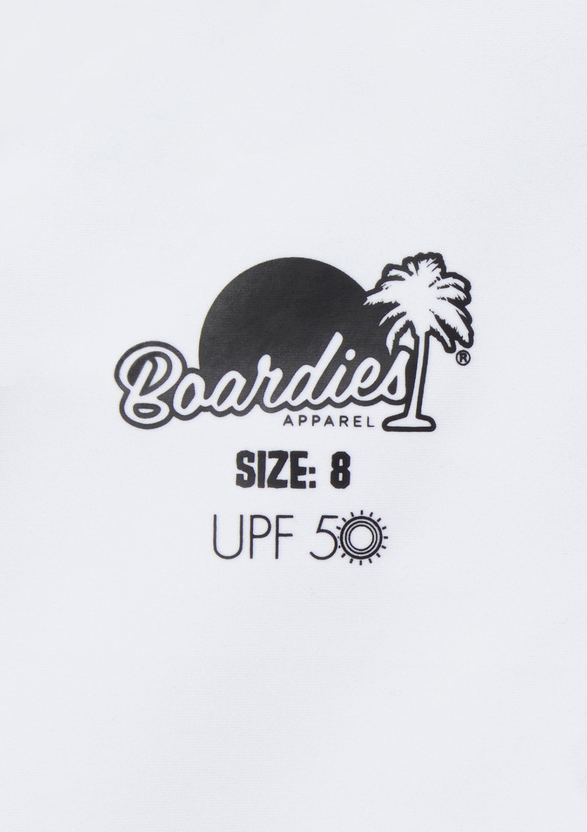 Boardies® Kids SS22 Classic White and Navy Rash Guard