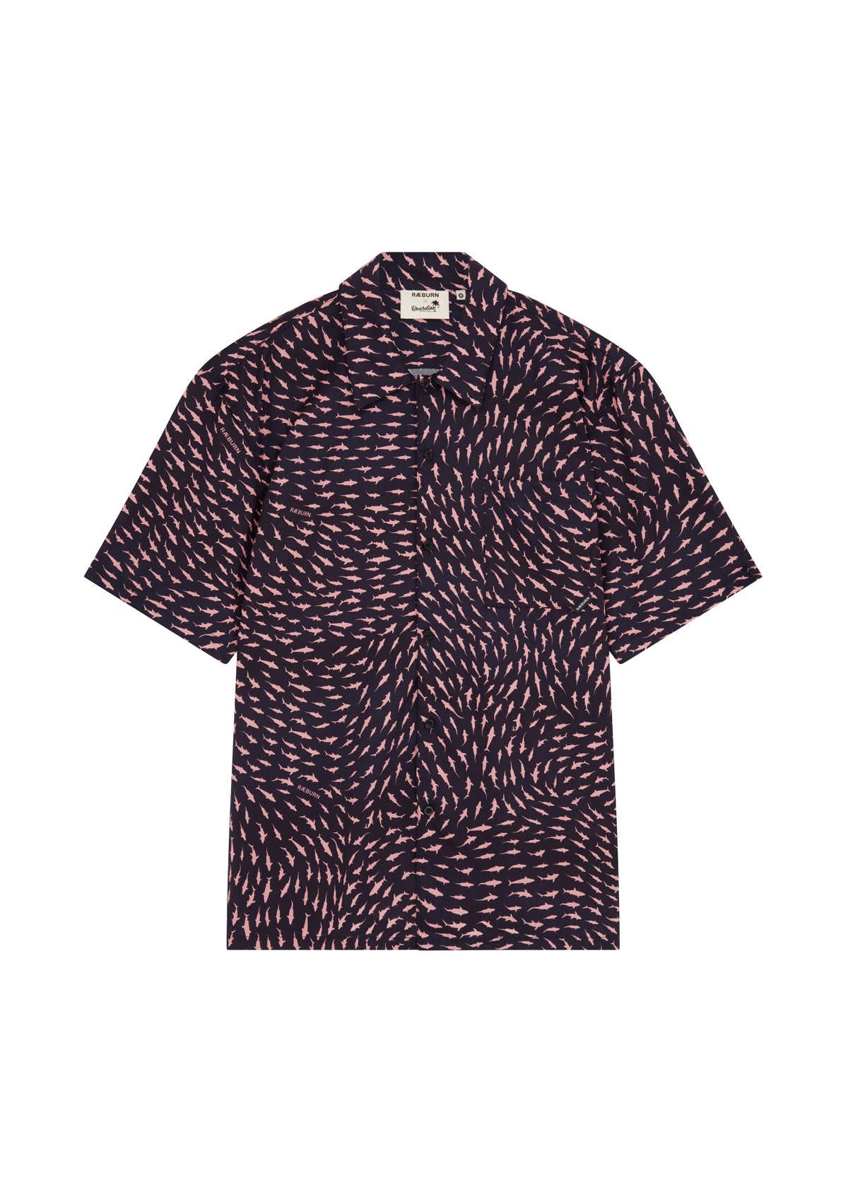 RÆBURN Sharks Pink Shirt