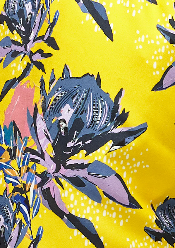 Boardies Banksia Print Close Up