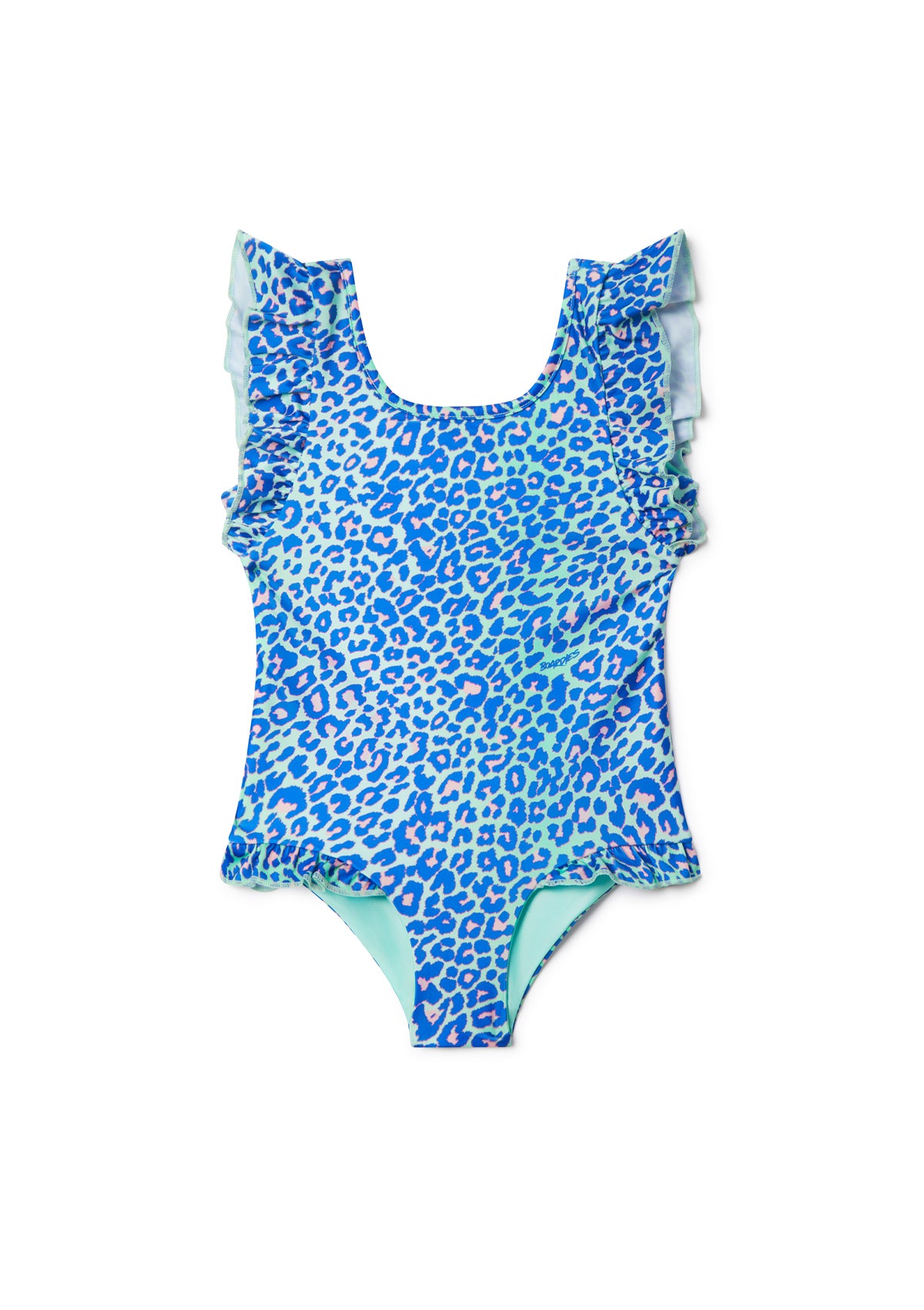 Lime Leopard Ruffle Swimsuit