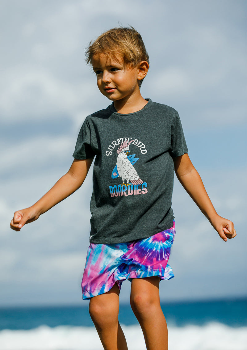 Boardies® Kids Purple Haze Tie Dye Swim Shorts