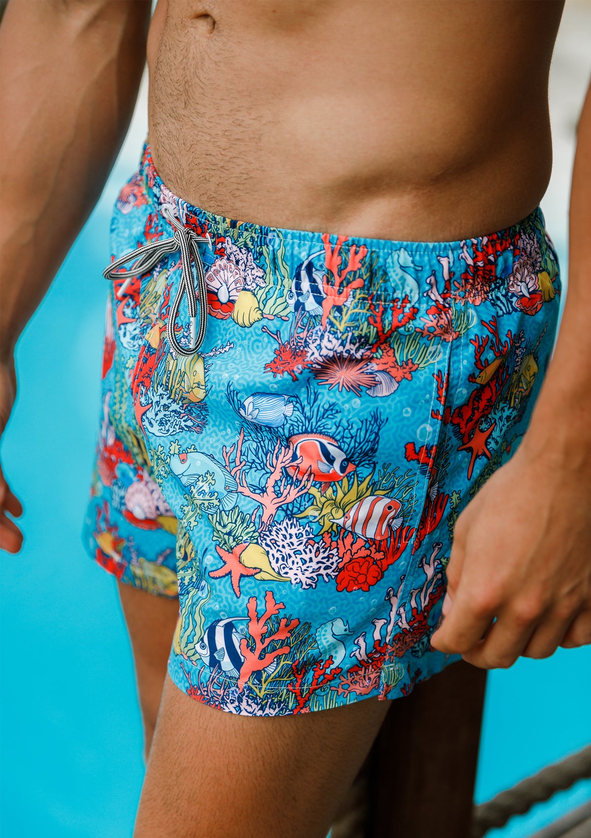 Boardies® SS22 Coral Reef Mid Length Swim Shorts